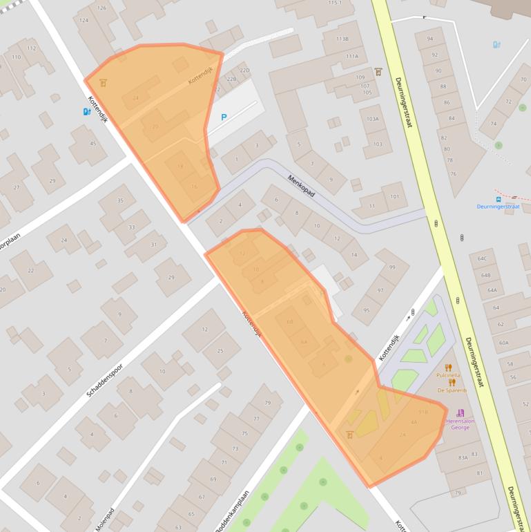 Kaart van postcodegebied 7514BA.