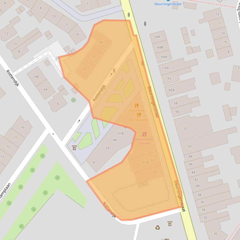 Kaart van postcodegebied 7514BE.