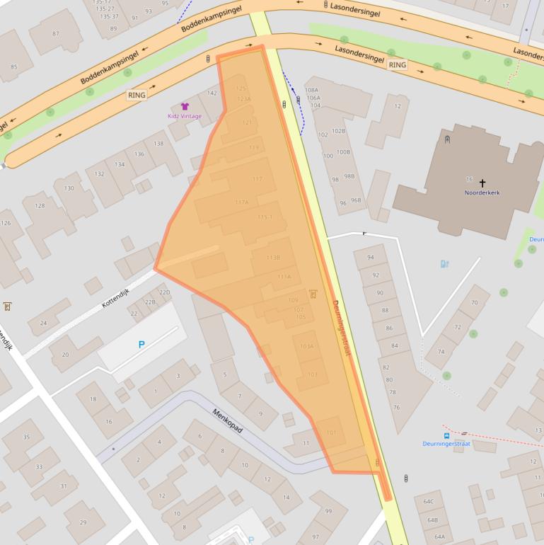 Kaart van postcodegebied 7514BG.