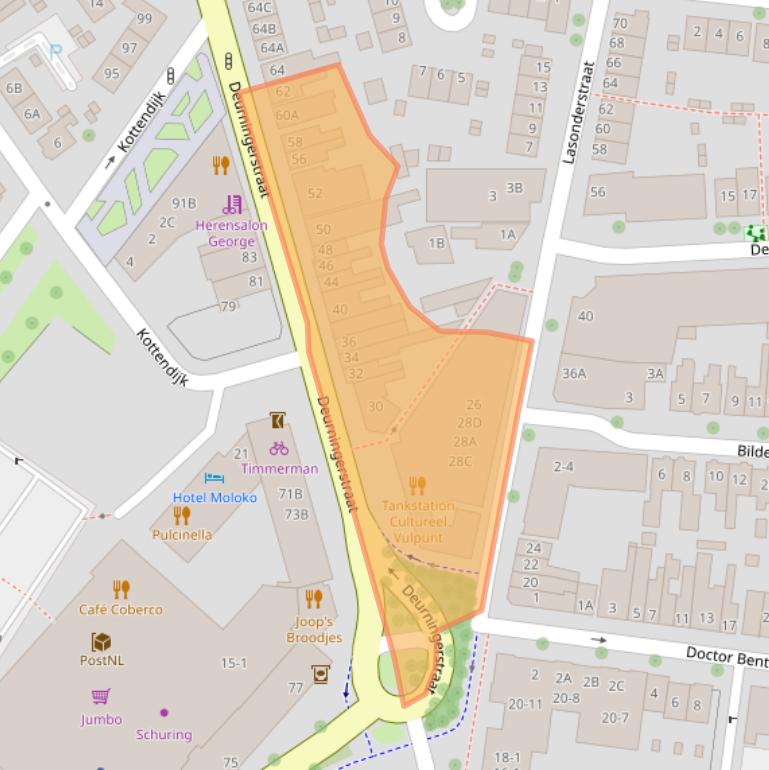 Kaart van postcodegebied 7514BJ.