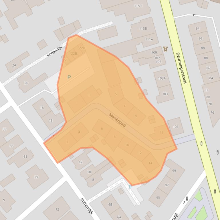 Kaart van postcodegebied 7514BL.