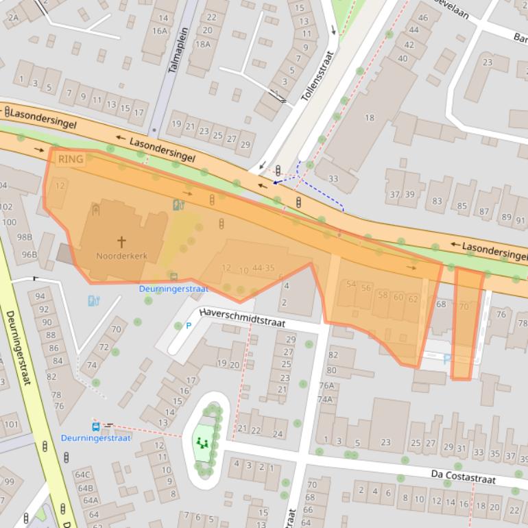 Kaart van postcodegebied 7514BS.