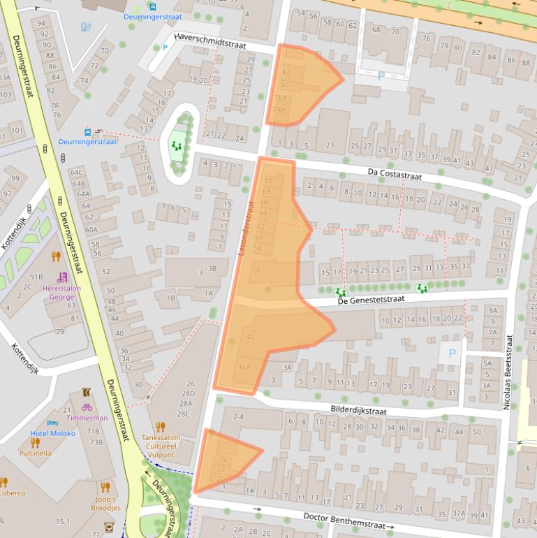 Kaart van postcodegebied 7514CJ.