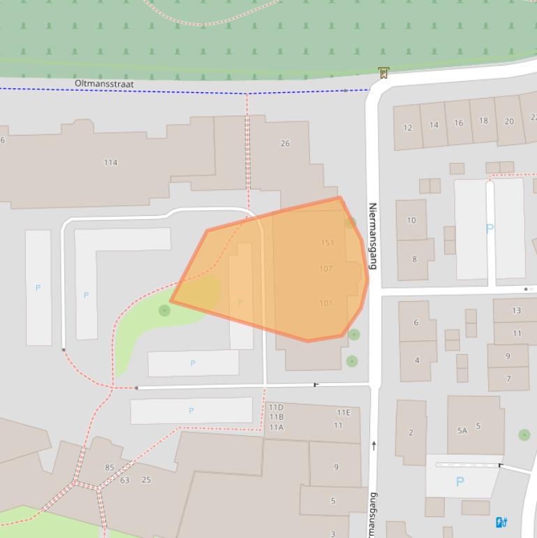 Kaart van postcodegebied 7514DN.