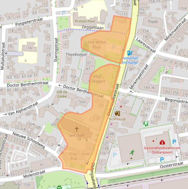 Kaart van postcodegebied 7514DP.