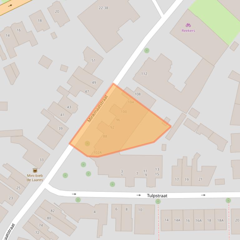 Kaart van postcodegebied 7514EE.