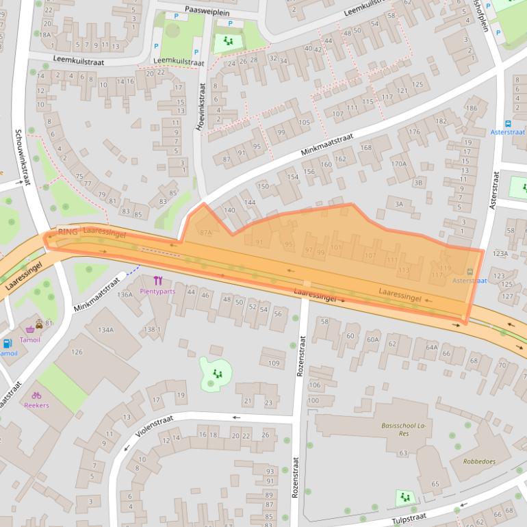 Kaart van postcodegebied 7514EM.