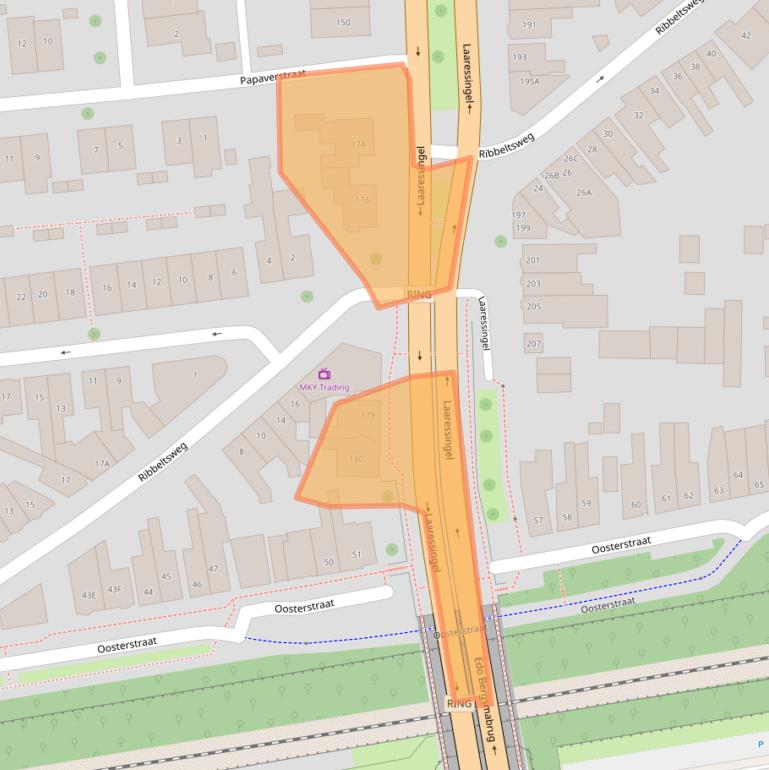 Kaart van postcodegebied 7514EW.