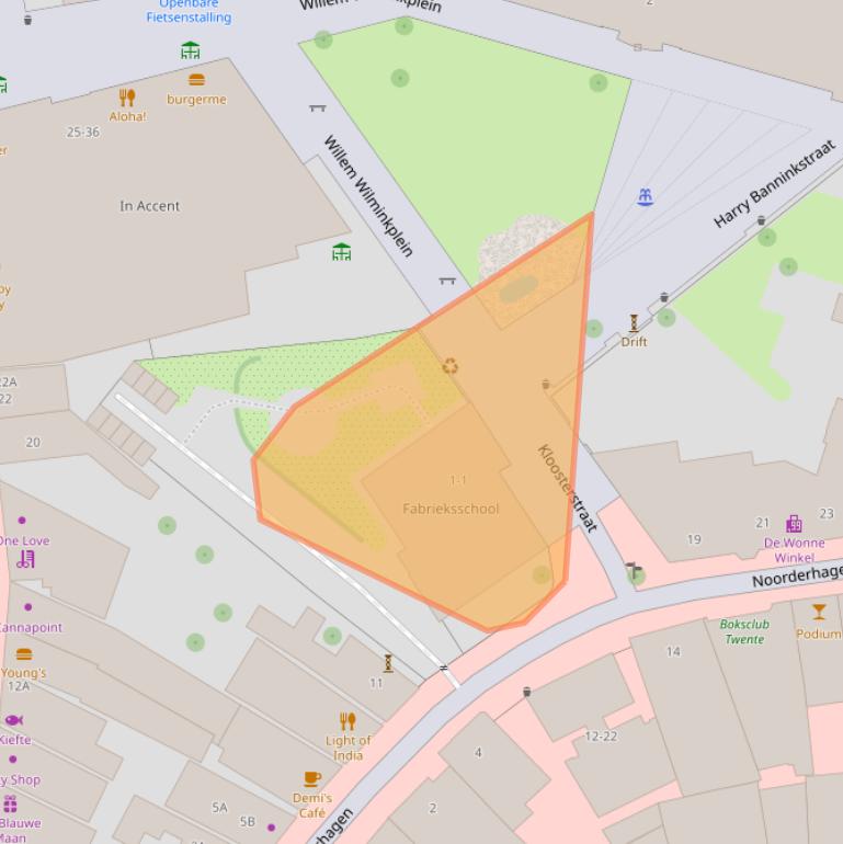 Kaart van postcodegebied 7514EZ.