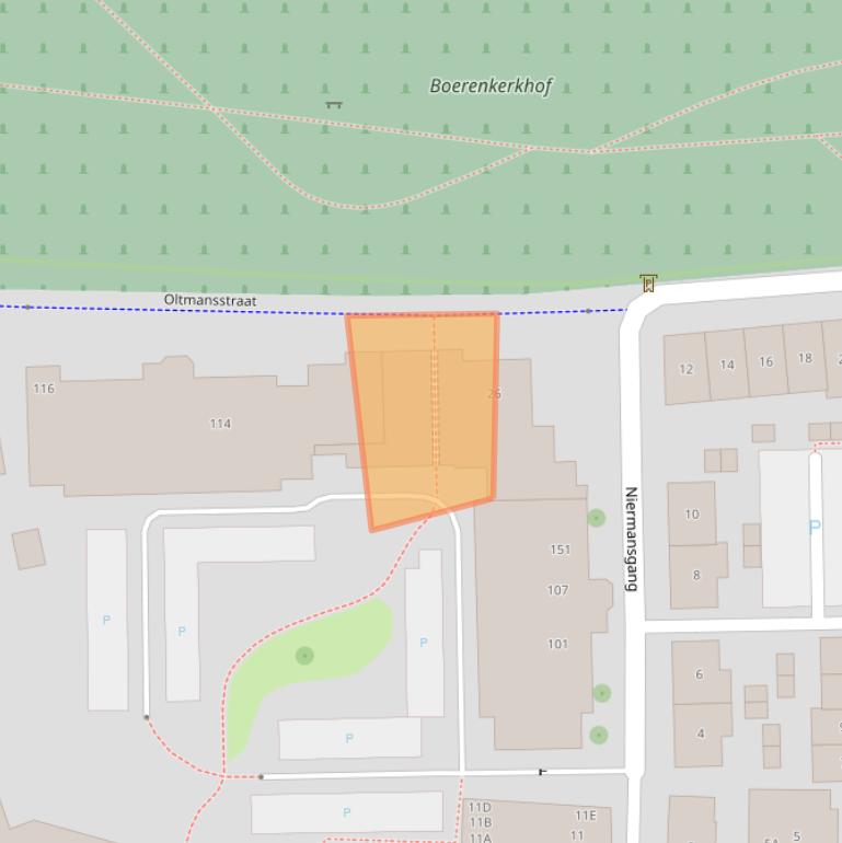 Kaart van postcodegebied 7514GB.