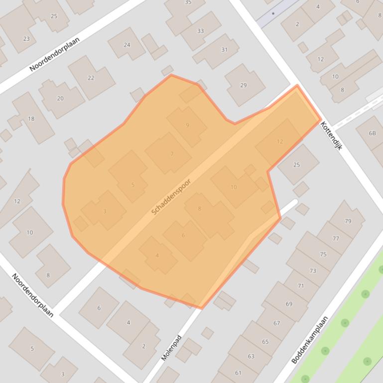 Kaart van postcodegebied 7514JJ.