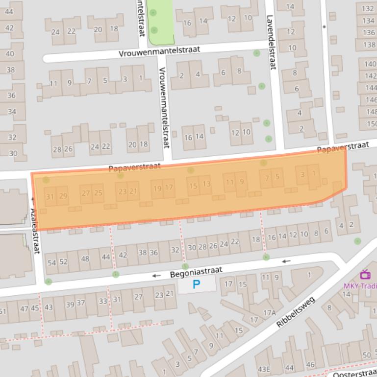 Kaart van postcodegebied 7514XB.