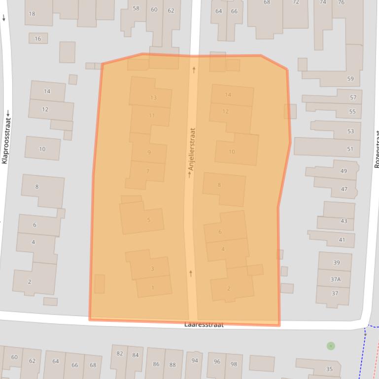 Kaart van postcodegebied 7514ZE.