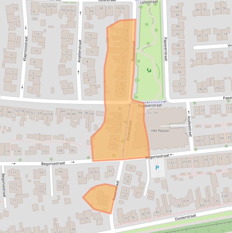 Kaart van postcodegebied 7514ZM.