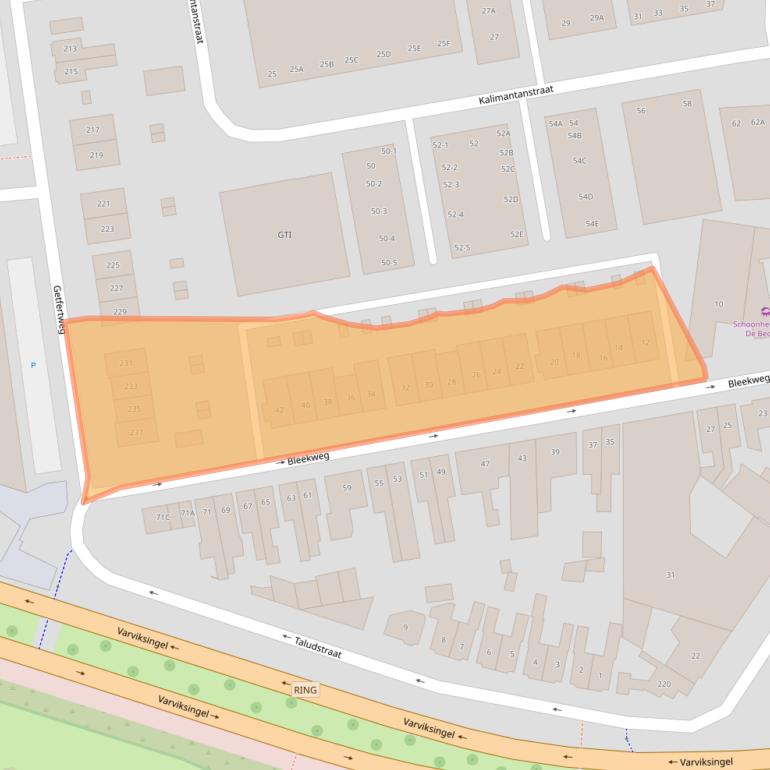 Kaart van postcodegebied 7515.