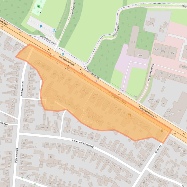 Kaart van postcodegebied 7521AD.