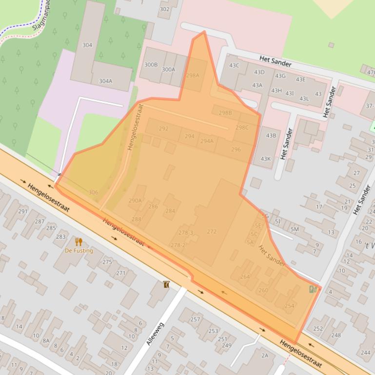 Kaart van postcodegebied 7521AM.
