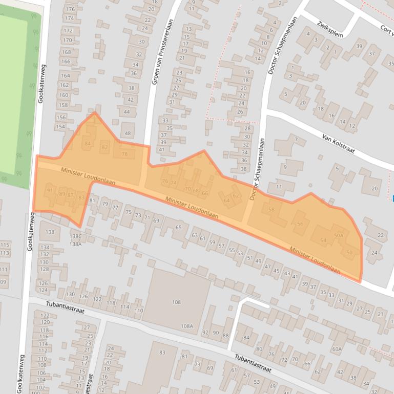 Kaart van postcodegebied 7521BC.