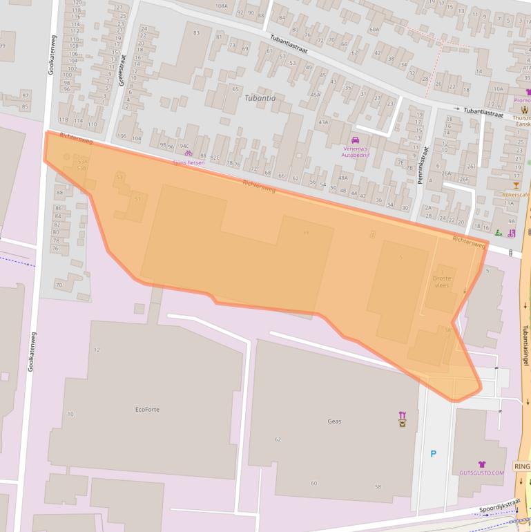 Kaart van postcodegebied 7521BV.