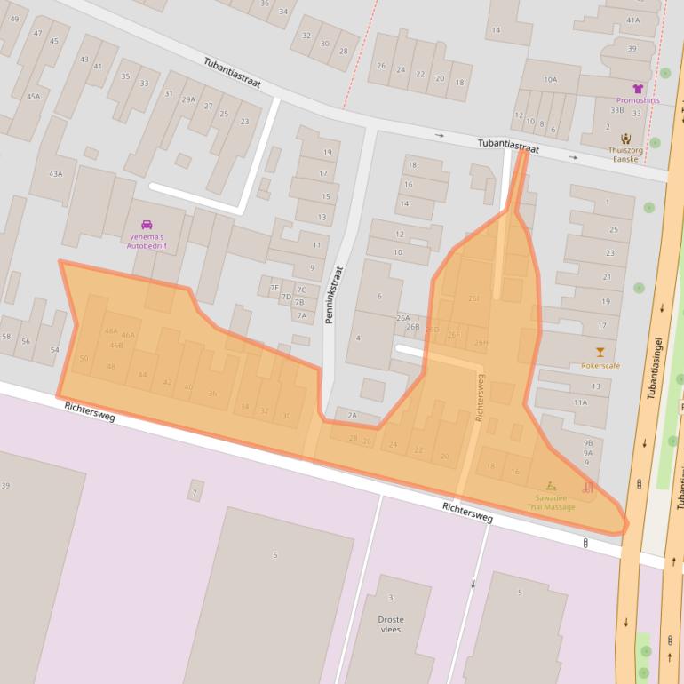 Kaart van postcodegebied 7521BW.
