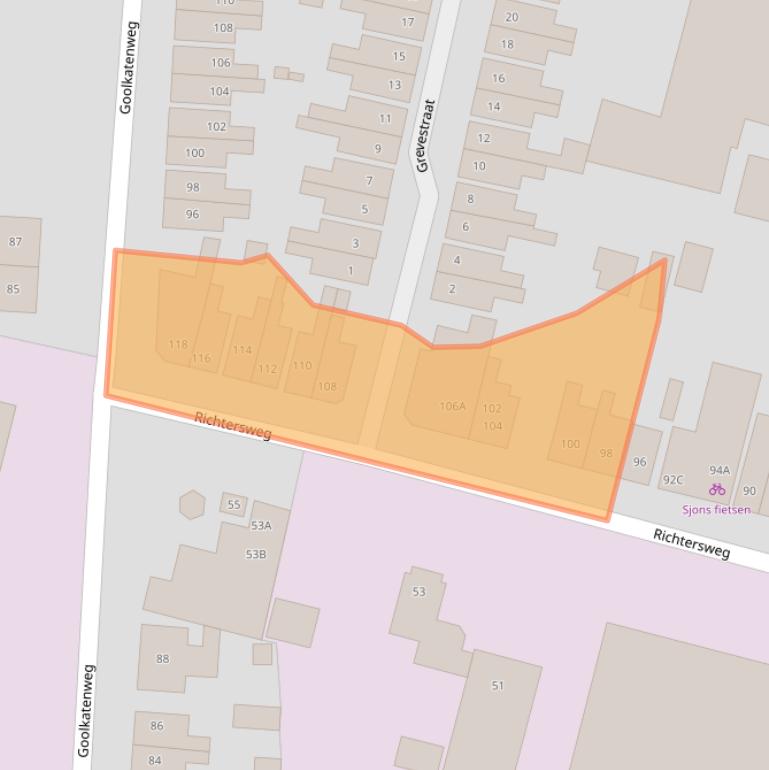 Kaart van postcodegebied 7521BZ.