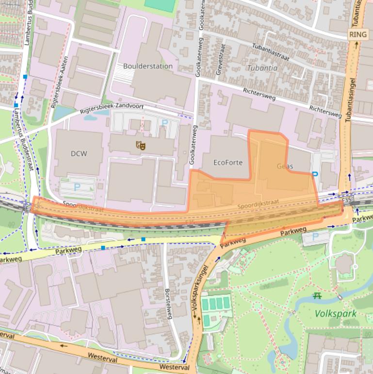 Kaart van postcodegebied 7521CA.