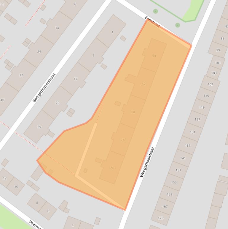 Kaart van postcodegebied 7521CK.