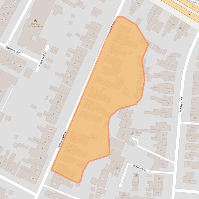 Kaart van postcodegebied 7521CL.