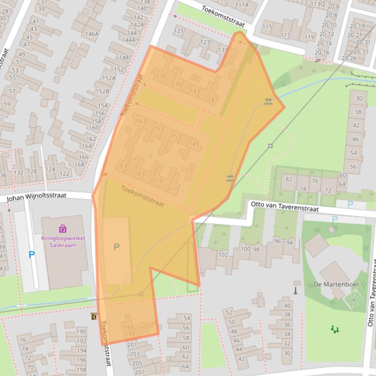 Kaart van postcodegebied 7521CP.