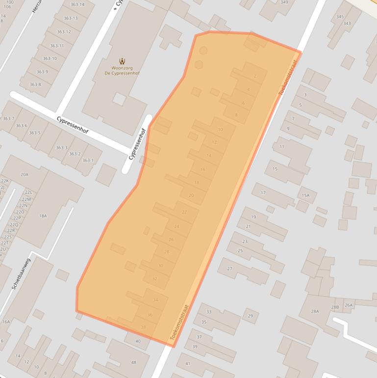 Kaart van postcodegebied 7521CS.