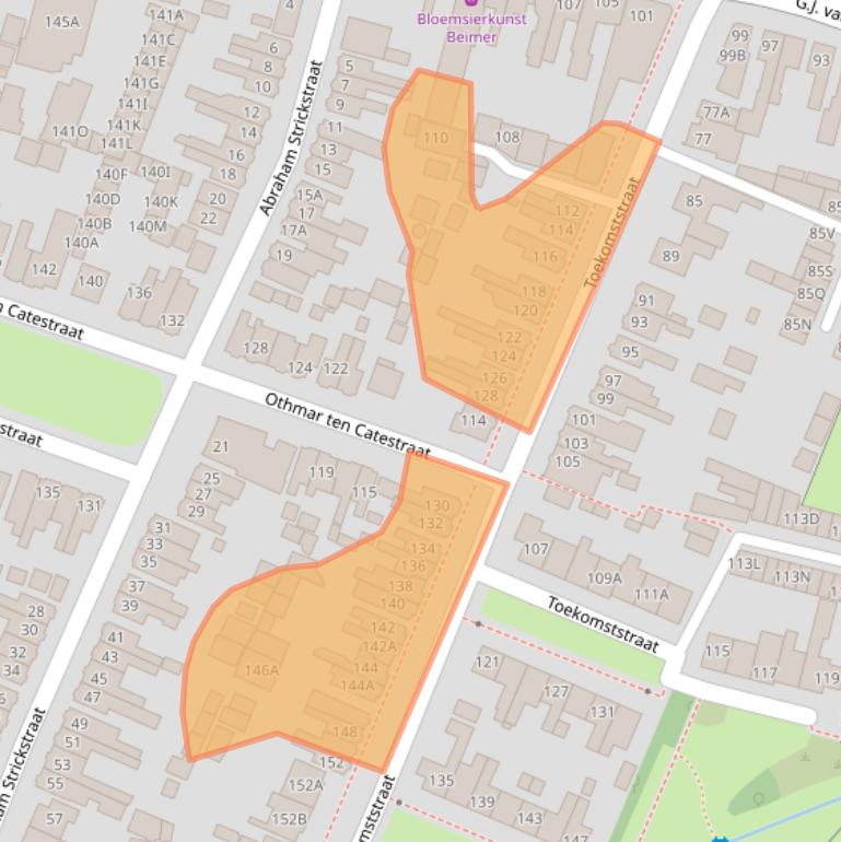 Kaart van postcodegebied 7521CV.