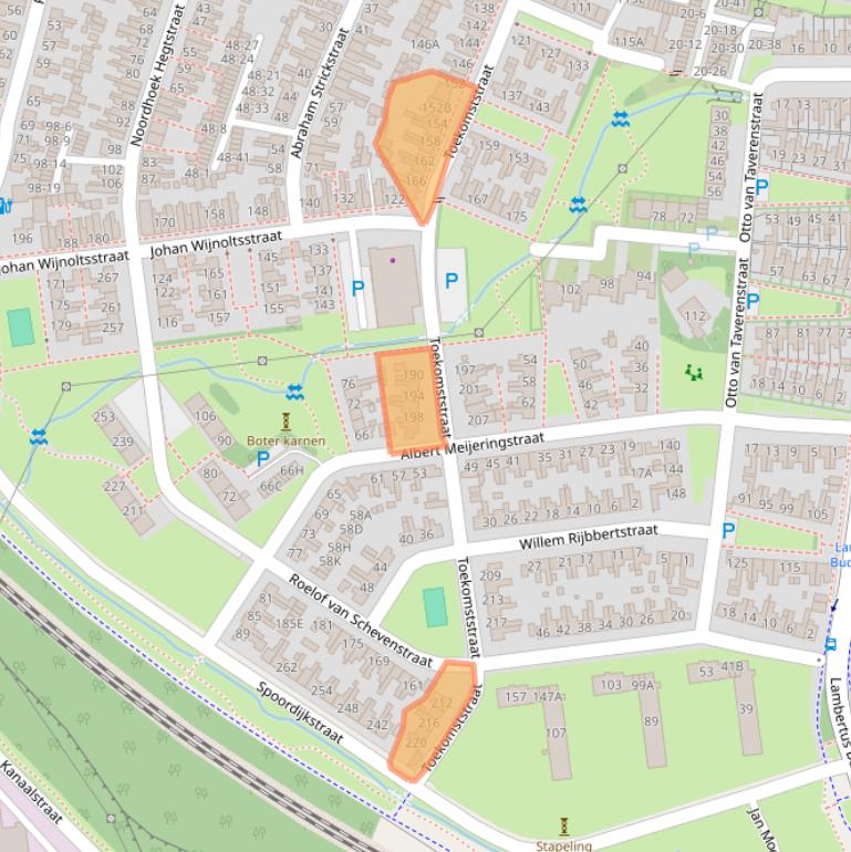 Kaart van postcodegebied 7521CW.
