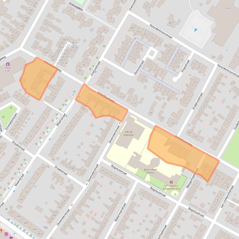Kaart van postcodegebied 7521DA.