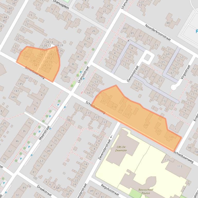Kaart van postcodegebied 7521DC.