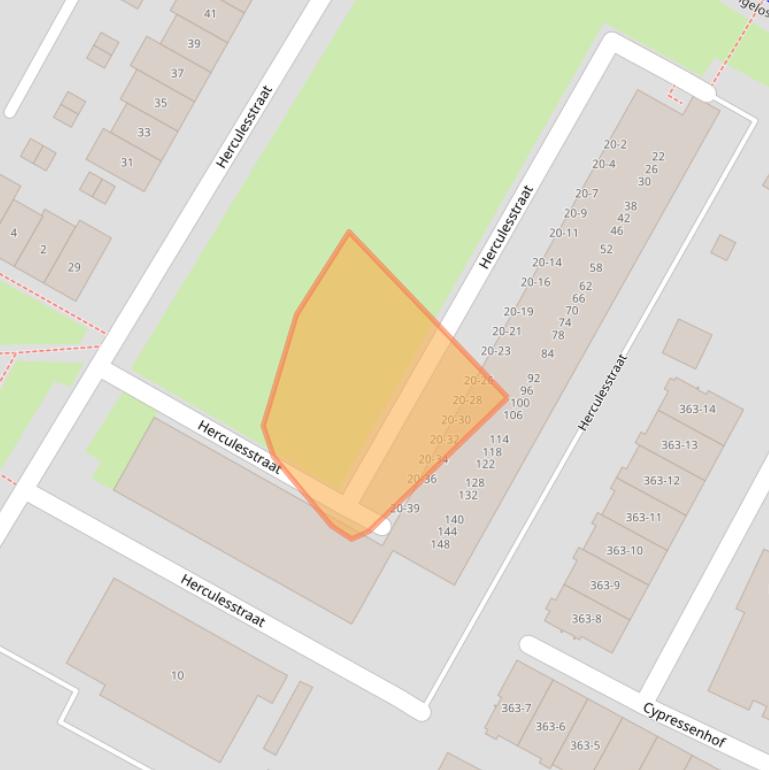 Kaart van postcodegebied 7521DK.