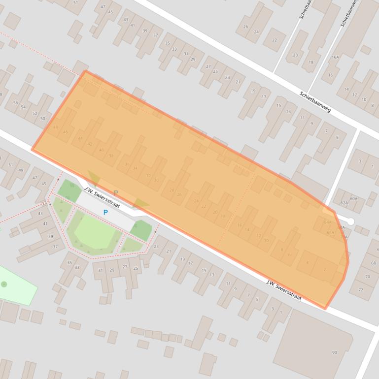 Kaart van postcodegebied 7521DP.