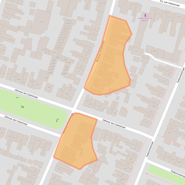 Kaart van postcodegebied 7521ES.
