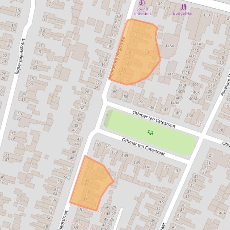 Kaart van postcodegebied 7521GB.