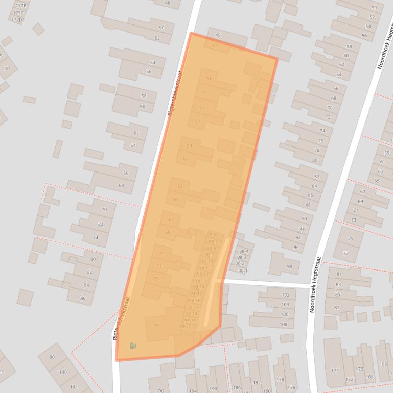 Kaart van postcodegebied 7521GJ.