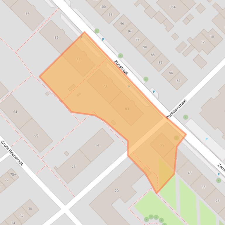 Kaart van postcodegebied 7521HE.