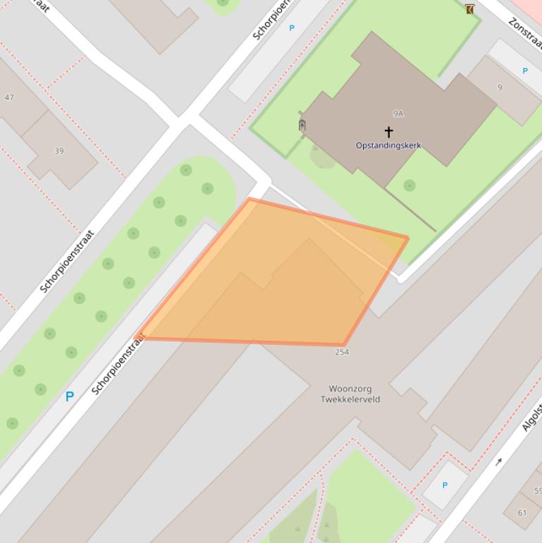 Kaart van postcodegebied 7521HN.