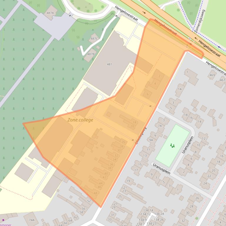 Kaart van postcodegebied 7521JD.