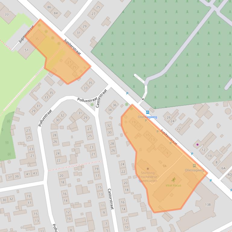 Kaart van postcodegebied 7521JH.