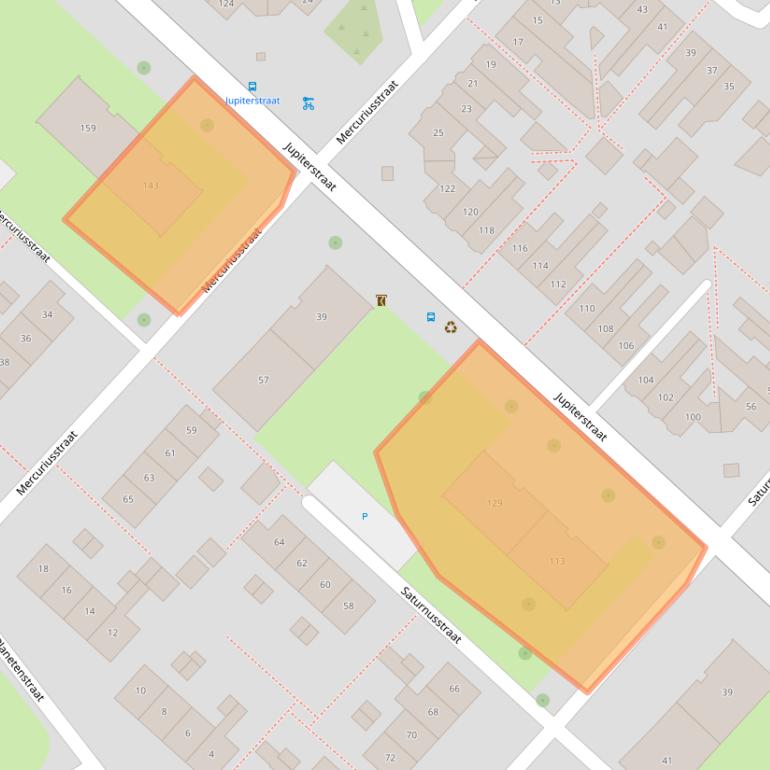 Kaart van postcodegebied 7521JK.