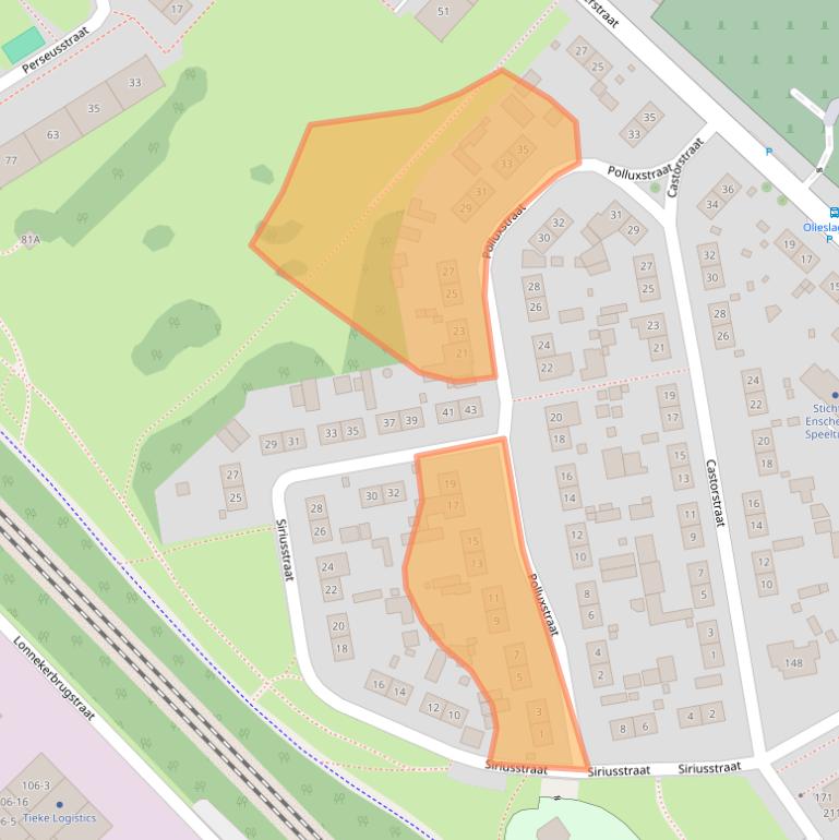 Kaart van postcodegebied 7521JT.