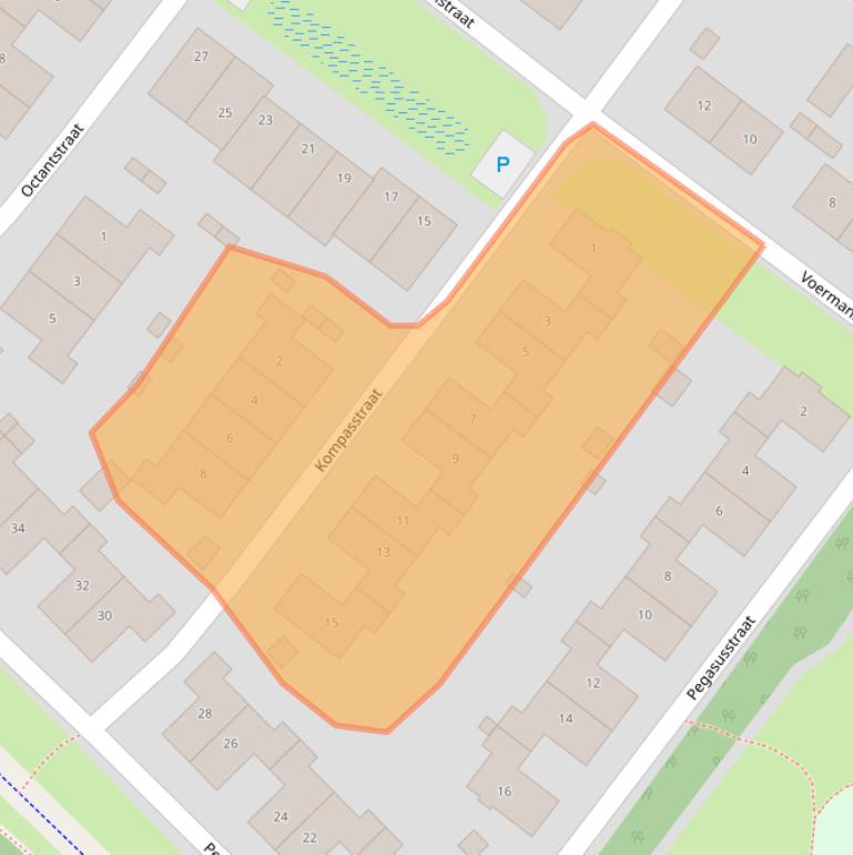 Kaart van postcodegebied 7521KB.