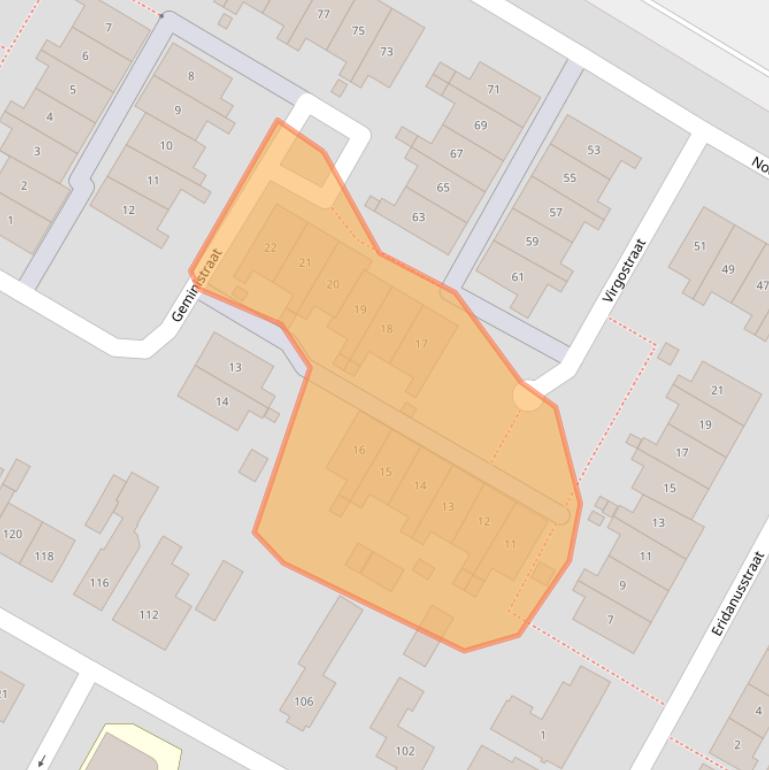 Kaart van postcodegebied 7521MA.