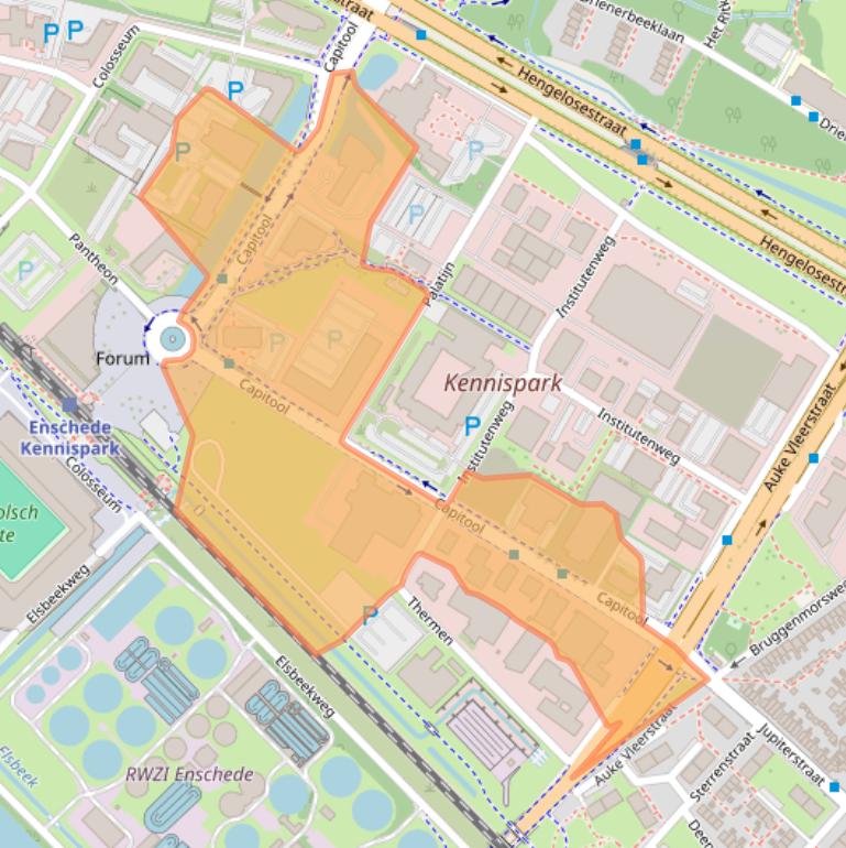 Kaart van postcodegebied 7521PL.