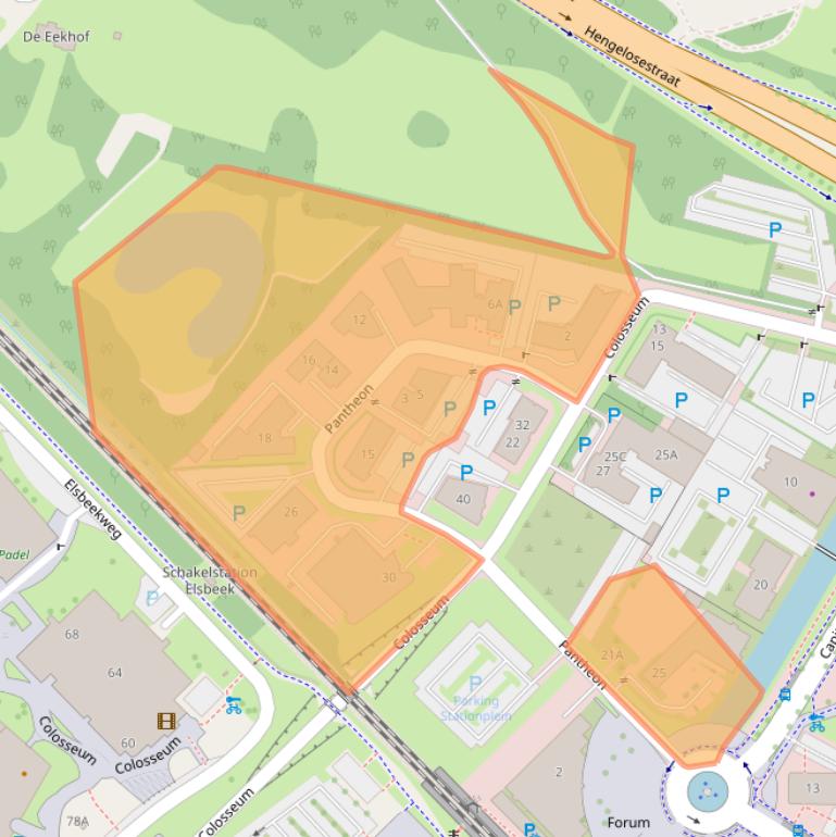 Kaart van postcodegebied 7521PR.