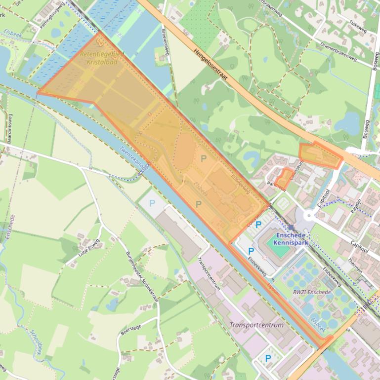 Kaart van postcodegebied 7521PT.